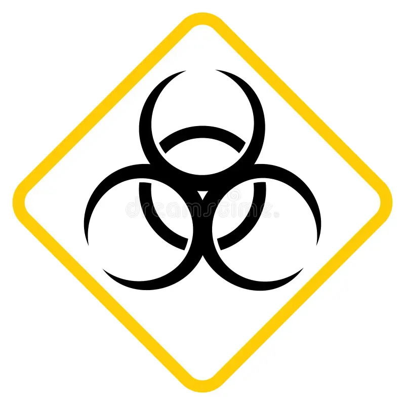 biohazard icon danger biohazard caution sign stay away danger zone vector quarantine cautions icon no entry disease 200156569